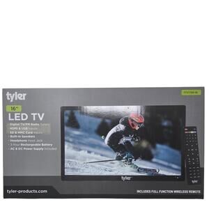 TYLER 16" Digital TV FM Radio Tuners HDMI/USB Inports LED TV #TTV709-16 NEW
